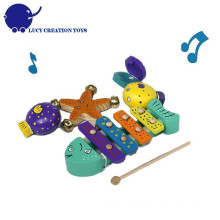 Happy Ocean 4 em 1 brinquedo de madeira Instrumento Musical